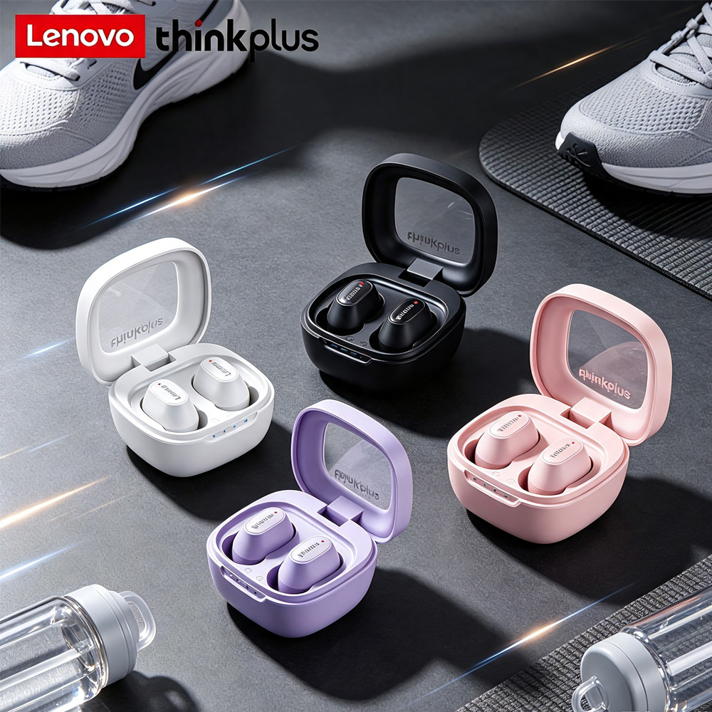 Tws Earbuds Bluetooth 5.3 - Lenovo XT62 Earbud TWS Kapsul Transparan