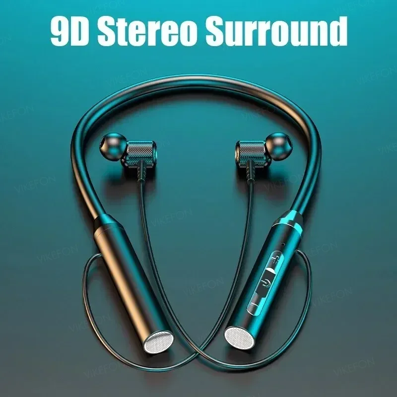 Magnetic Neckband Sports Earphones - Headphone Nirkabel Bluetooth 5.0 Earphone Tali
