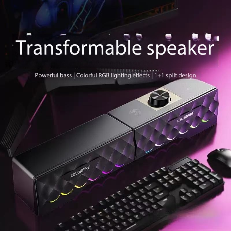 Rgb Computer Soundbar For Pc - Speaker Komputer Berkualitas Suara HIFI, Soundbar