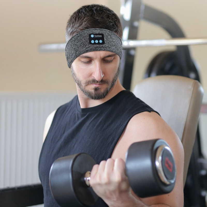 Sleep Mask Headphones Bluetooth - Headband Bluetooth Nirkabel untuk Olahraga, Tidur