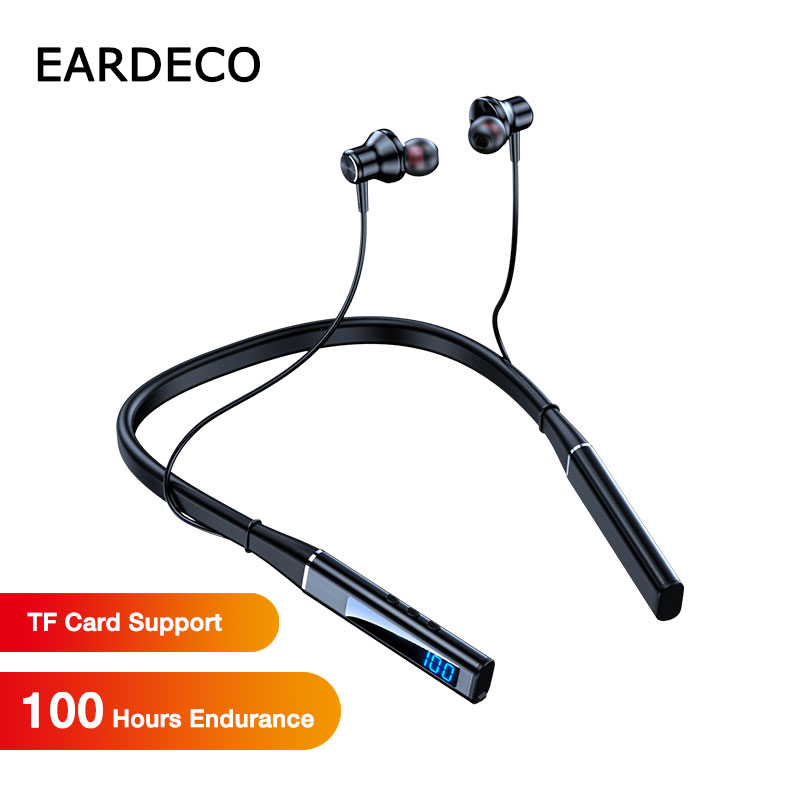 Magnetic Neckband Sports Earphones - EARDECO Headphone Bluetooth 5.1, Original earphone
