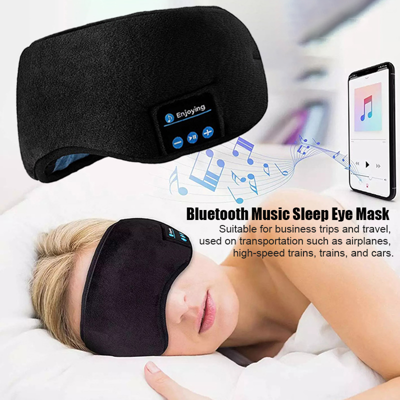 Sleep Mask Headphones Bluetooth - Headphone Nirkabel Bluetooth Earphone Masker Mata