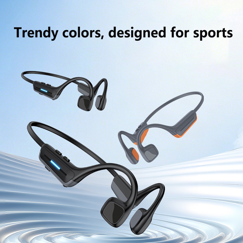Bone Conduction Running Headphones - Headphone Bluetooth Konduksi Tulang Telinga Terbuka