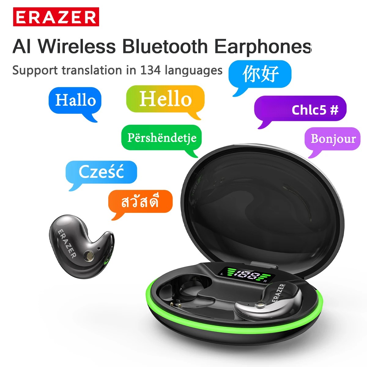 Headphones - EARZER XF58 Headphone Bluetooth In-Ear Dengan