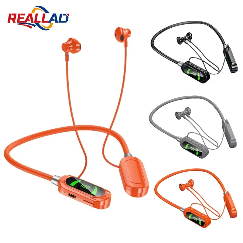 Magnetic Neckband Sports Earphones - YG07 Earphone Nirkabel Baru 5.3 Headphone