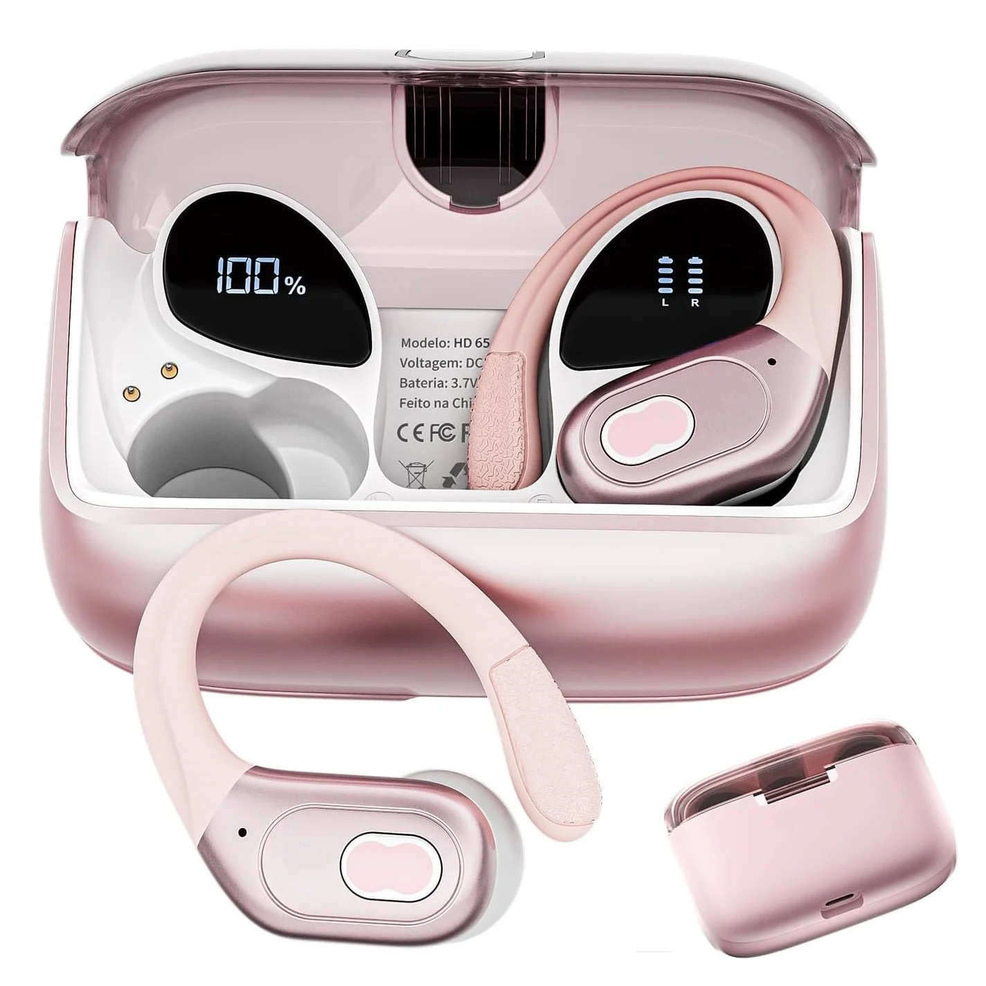 Type C Wired Earphones With Mic - GDLYL HD65 Earphone Nirkabel Olahraga dengan