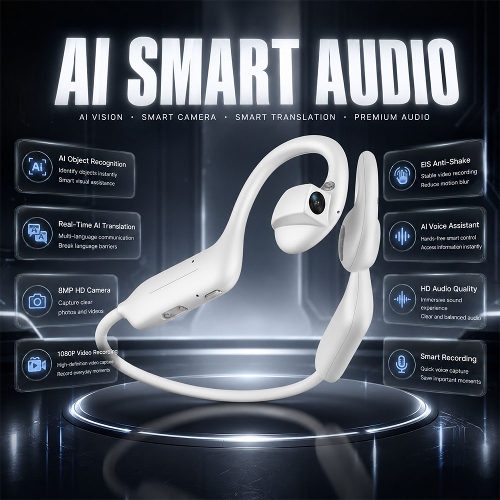 Headphones - Earphone Bluetooth UHD 1080P BARU dengan