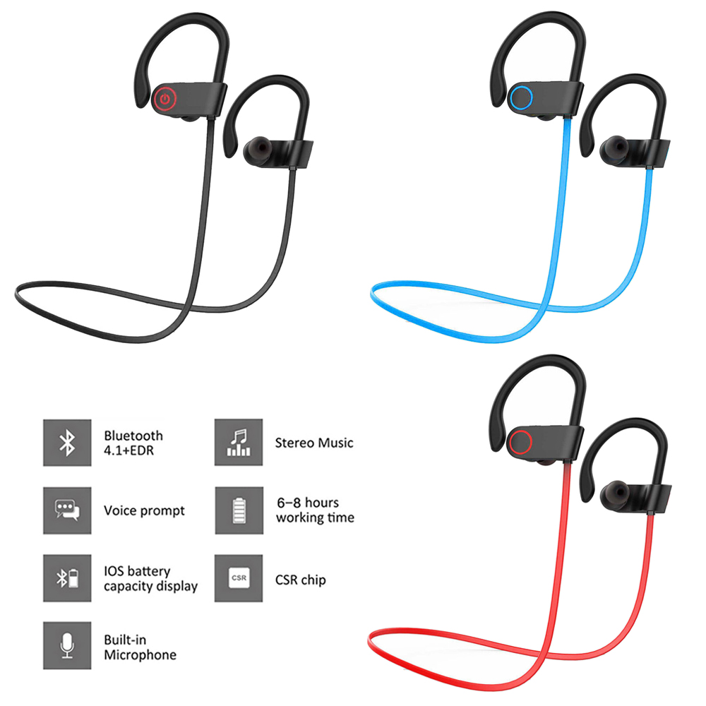 Bone Conduction Running Headphones - Earphone Universal Lari Nirkabel Tali Leher