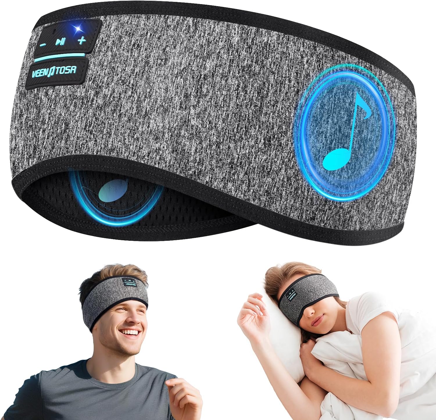 Sleep Mask Headphones Bluetooth - Headband Tidur Samping Olahraga Earphone Bluetooth