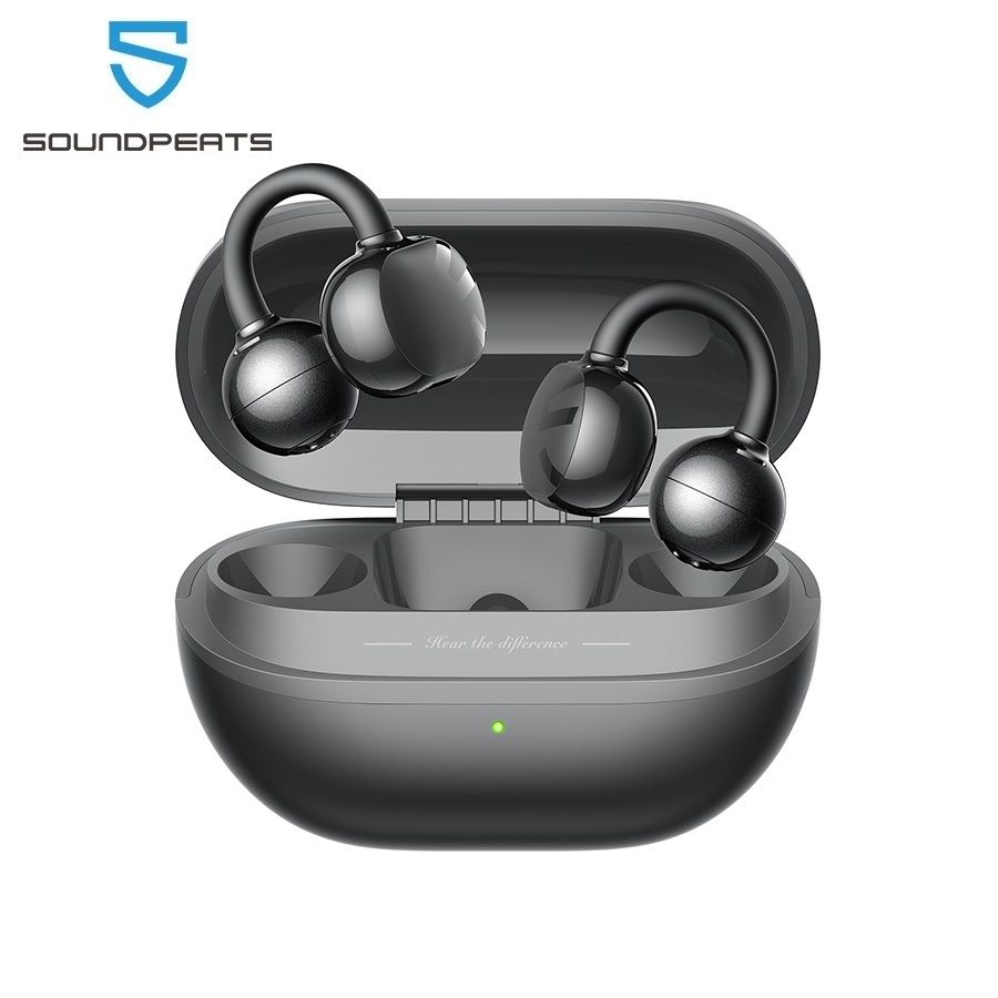 Open Ear Air Conduction Headphones - SoundPEATS POP Clip Earphone Nirkabel Bluetooth