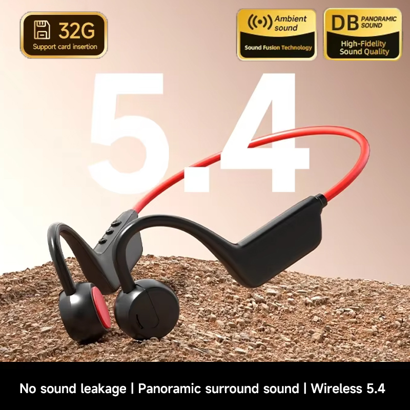 Bone Conduction Running Headphones - Earbud Bluetooth Konduksi Tulang IPX8 Tahan
