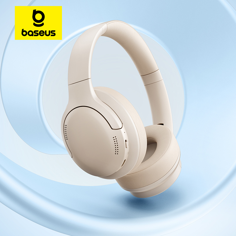 Anc Wireless Over Ear Headphones - Headphone Nirkabel Baseus Bluetooth 6.0 HIFI