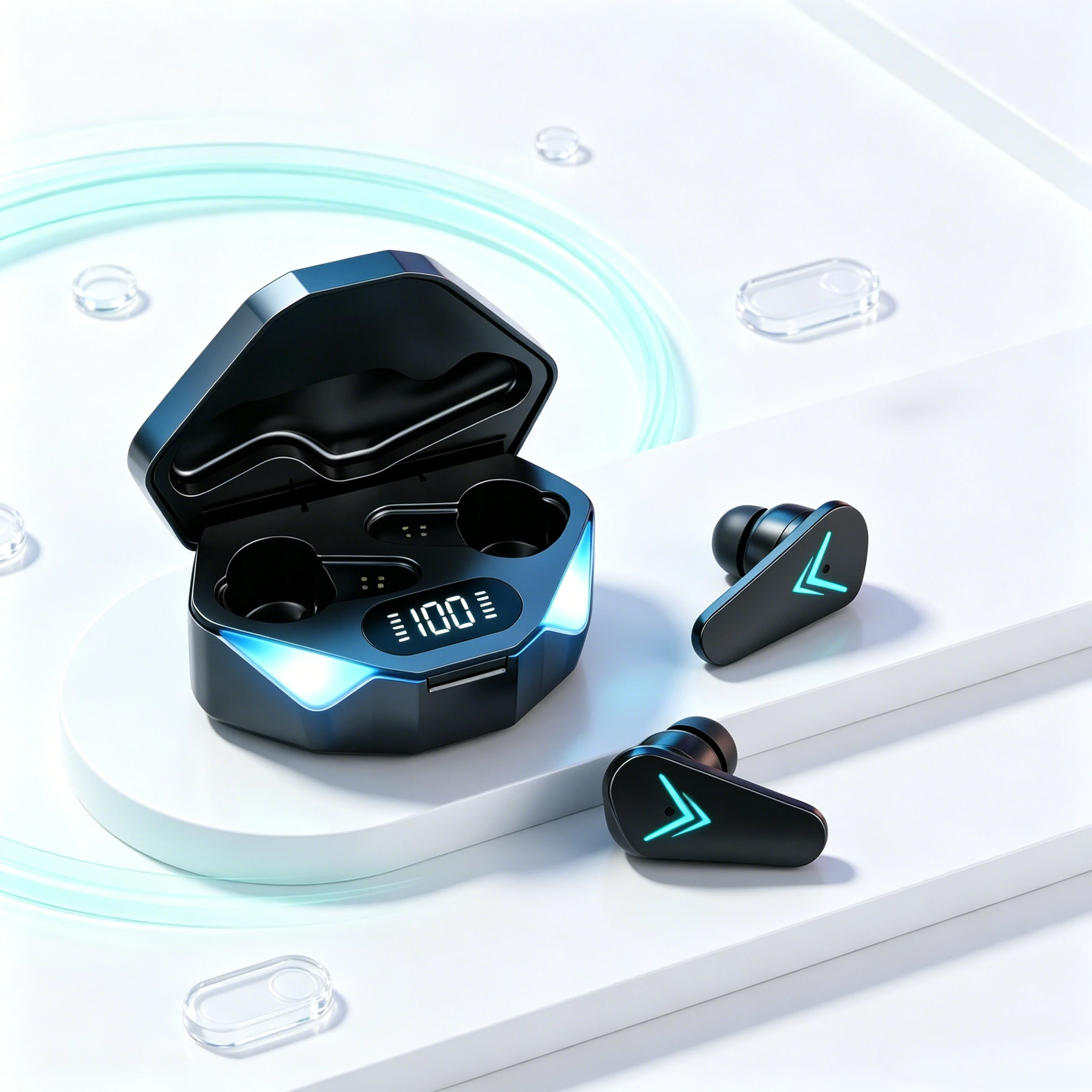 Earbud Bluetooth Nirkabel TWS, - Tws Earbuds Bluetooth 5.3 ulasan dan harga