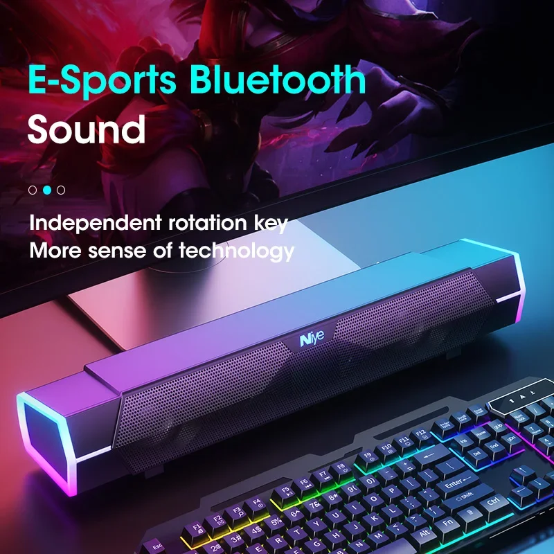 Speaker Soundbar, Speaker PC S - Rgb Computer Soundbar For Pc ulasan dan harga