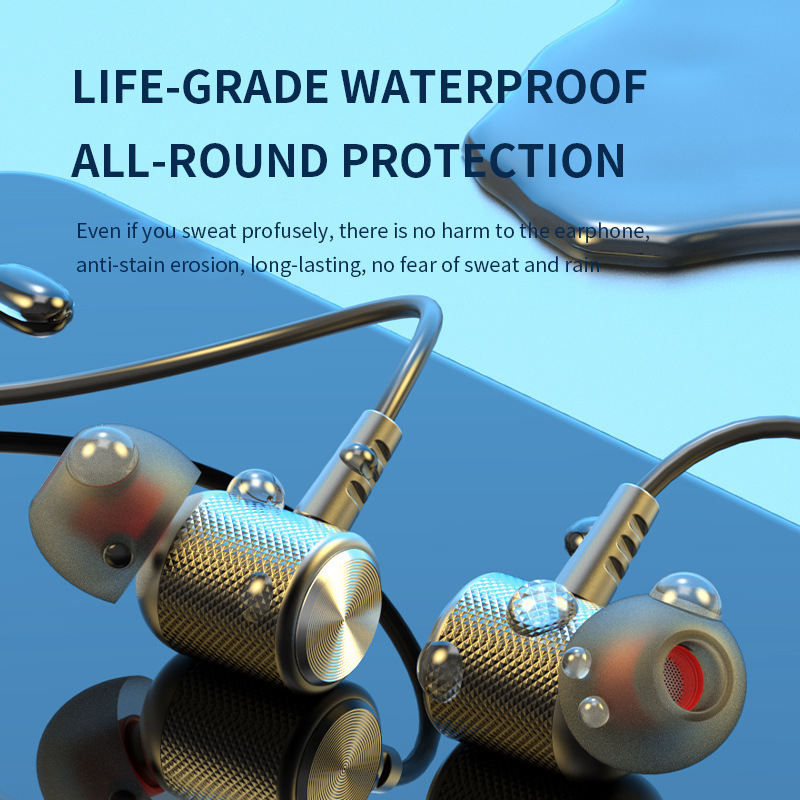 Earphone Bluetooth Nirkabel He - Magnetic Neckband Sports Earphones ulasan dan harga