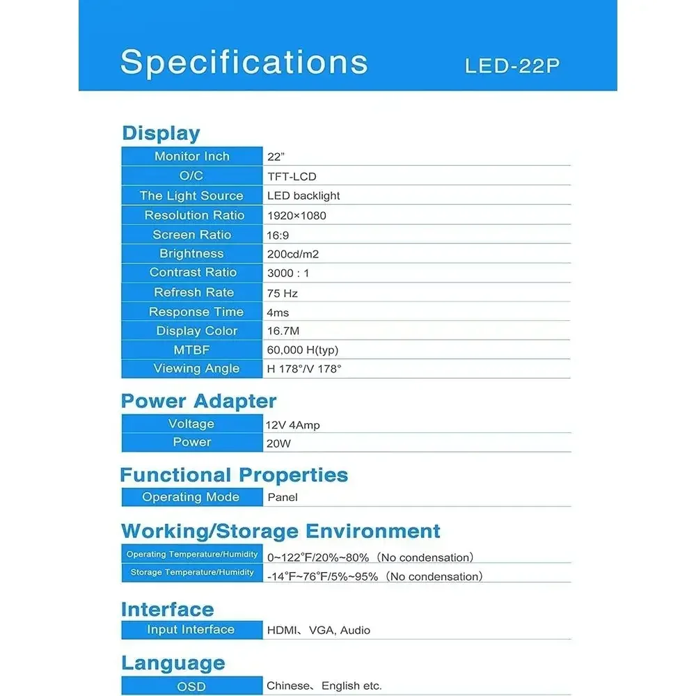Layar Monitor Kamera Keamanan, - Speakers ulasan dan harga