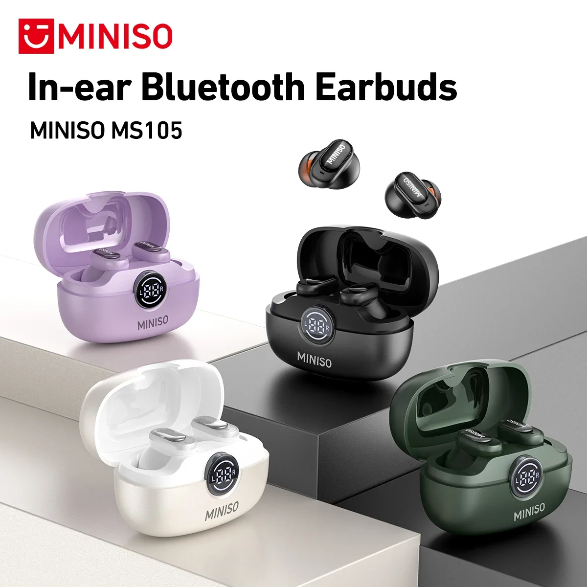 MINISO MS105 Earphone Bluetoot - Type C Wired Earphones With Mic ulasan dan harga