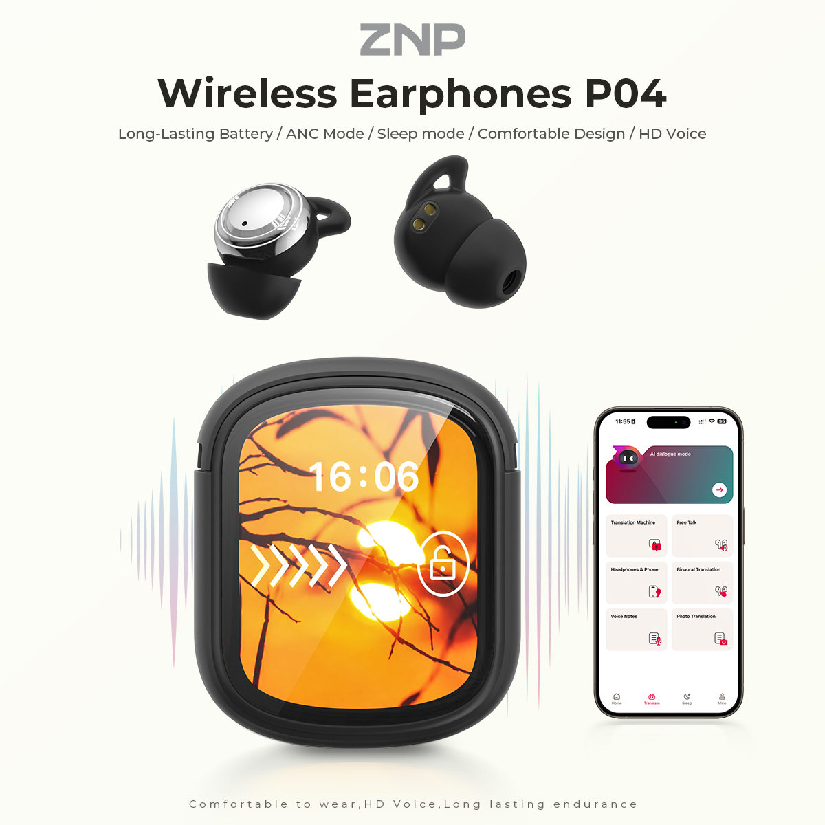 ZNP P04 Earbud Penenang Tidur  - Sleep Mask Headphones Bluetooth ulasan dan harga