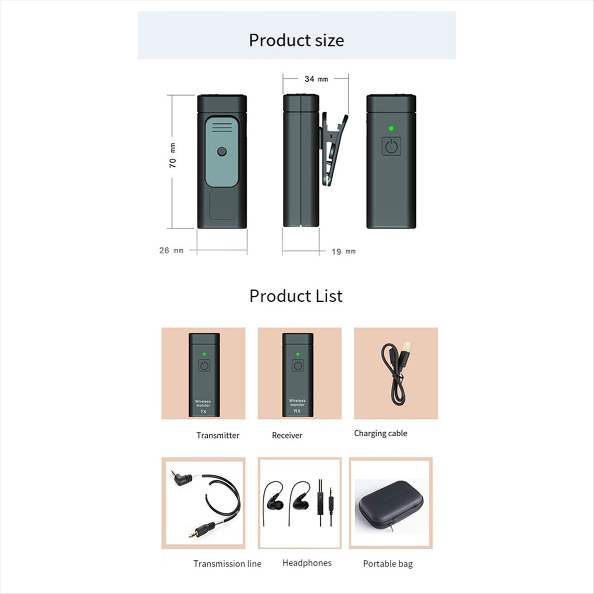 Sistem Pemantauan Earphone Nir - In Ear Monitors For Singers ulasan dan harga