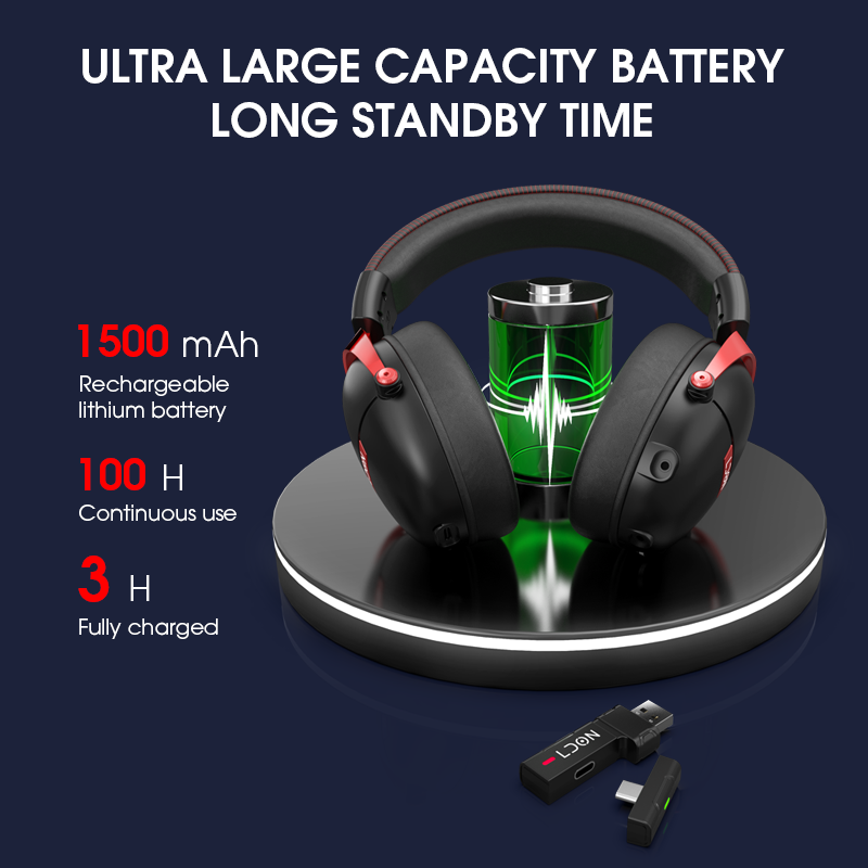 Headphone Gaming Nirkabel LDON - Anc Wireless Over Ear Headphones ulasan dan harga