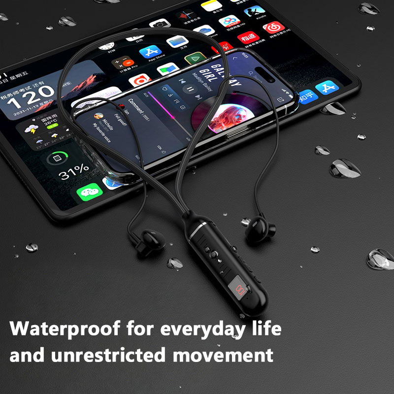    Earphone Bluetooth Nirkabe - Magnetic Neckband Sports Earphones ulasan dan harga