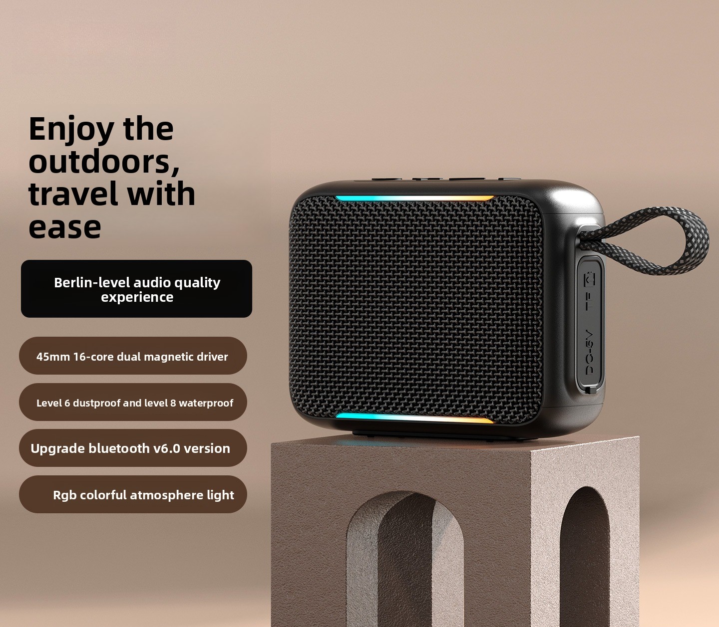 Speaker Bluetooth Portabel Tah - Portable Bluetooth Speaker Waterproof Ipx7 ulasan dan harga