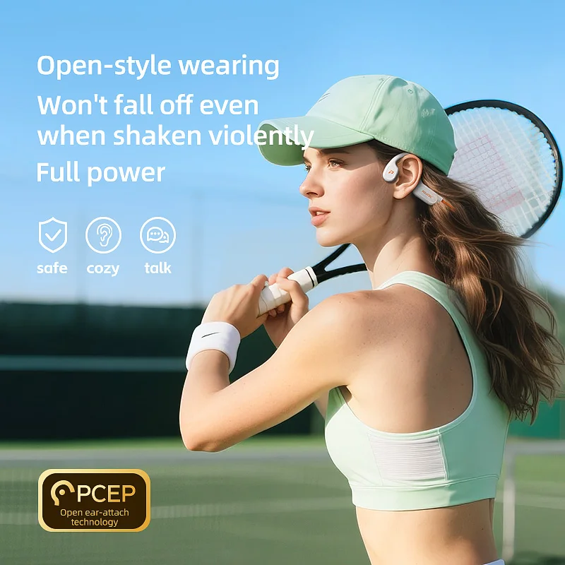 POLVCDG X9 Earphone Konduksi T - Bone Conduction Running Headphones ulasan dan harga