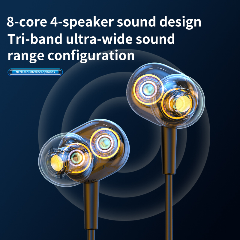 Earphone Bluetooth nirkabel, 1 - Magnetic Neckband Sports Earphones ulasan dan harga