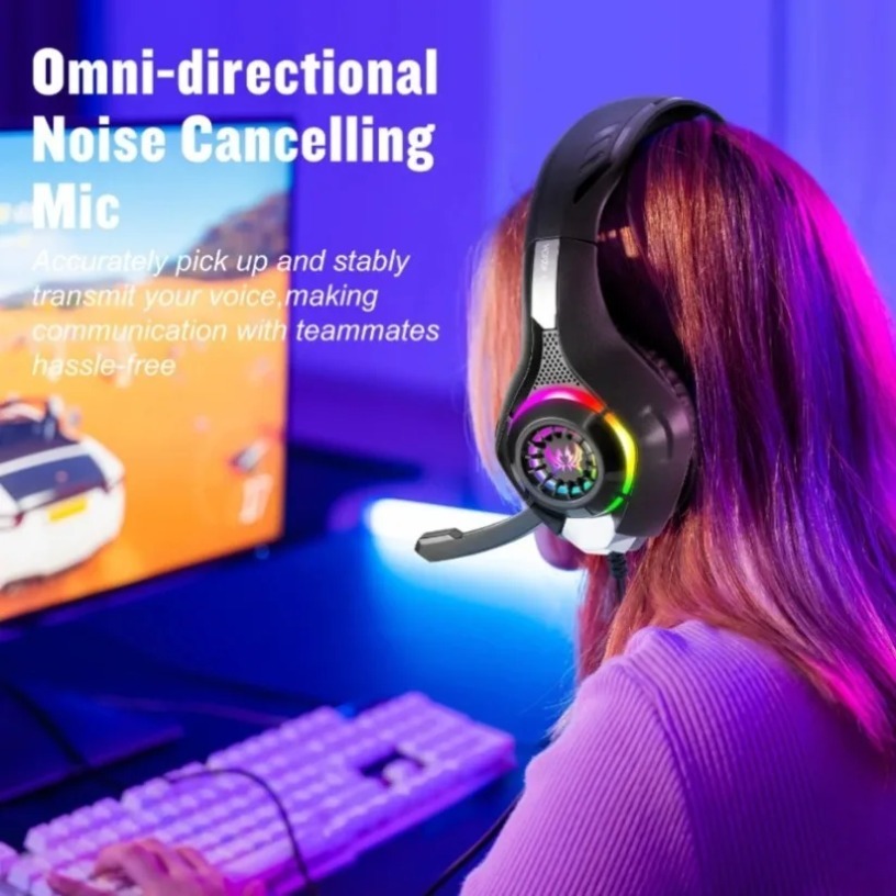 Headphone Gaming Berkabel deng - Gaming Headset With Mic Rgb ulasan dan harga