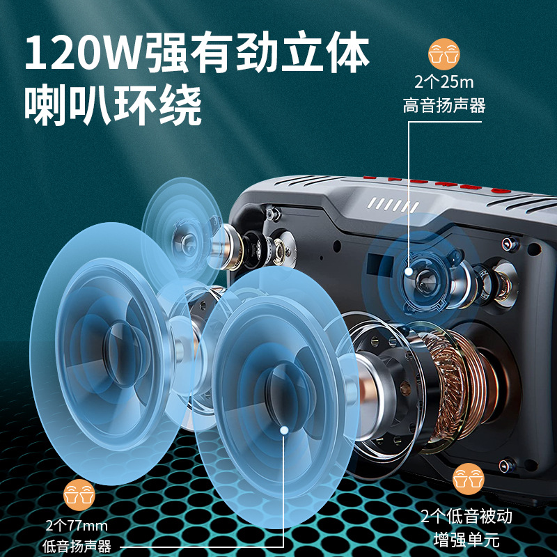 Speaker Bluetooth Portabel X10 - Portable Bluetooth Speaker Waterproof Ipx7 ulasan dan harga