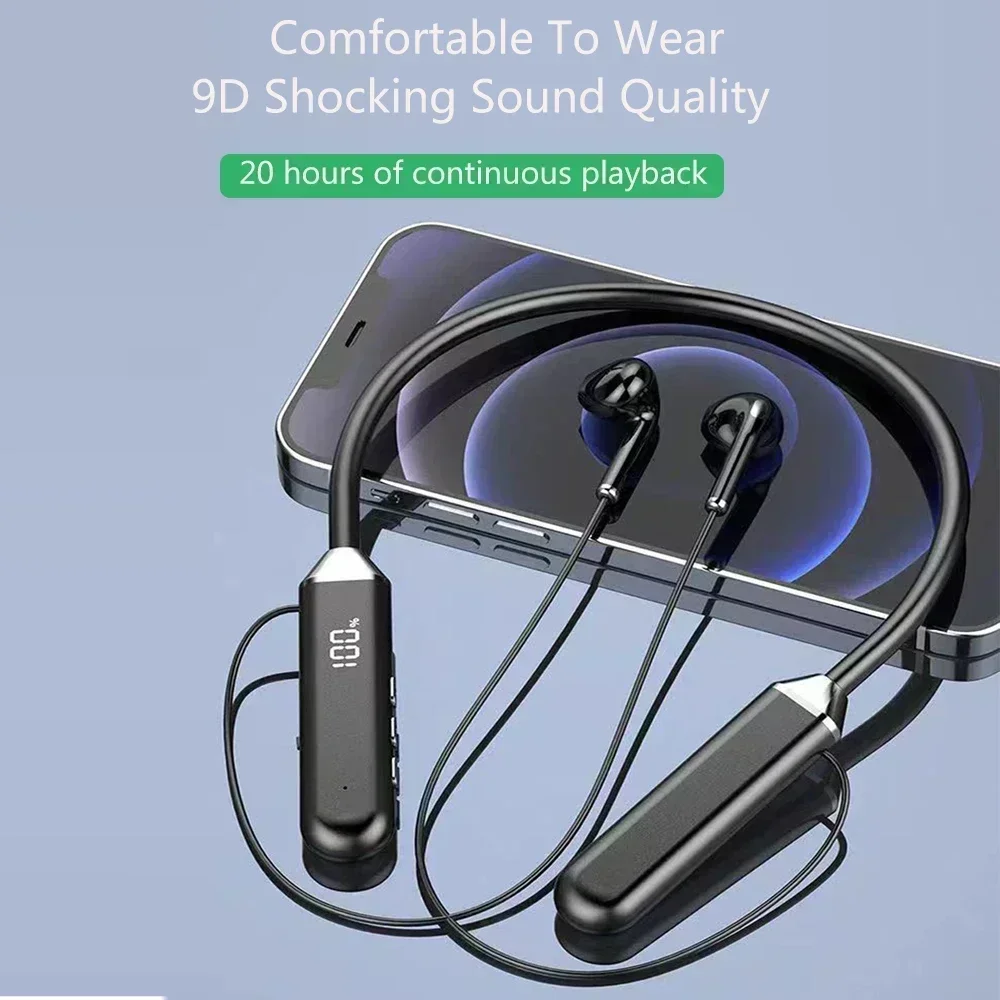 TWS Headphone Nirkabel Magneti - Magnetic Neckband Sports Earphones ulasan dan harga
