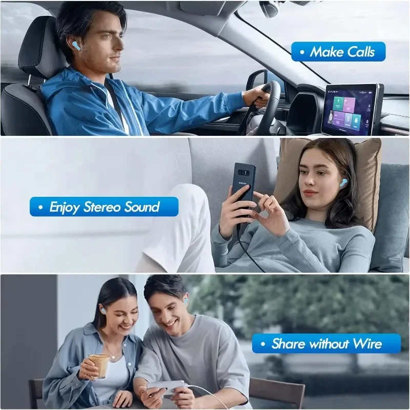 Earphone Bluetooth 5.3 Nirkabe - Tws Earbuds Bluetooth 5.3 ulasan dan harga
