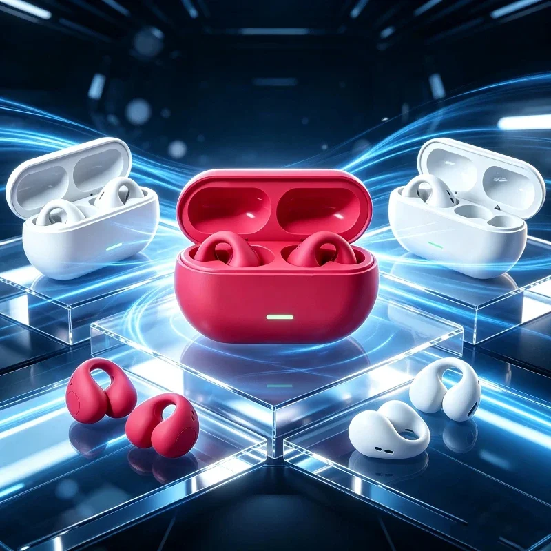 Headset Bluetooth T75 5.3 Nirk - Open Ear Air Conduction Headphones ulasan dan harga