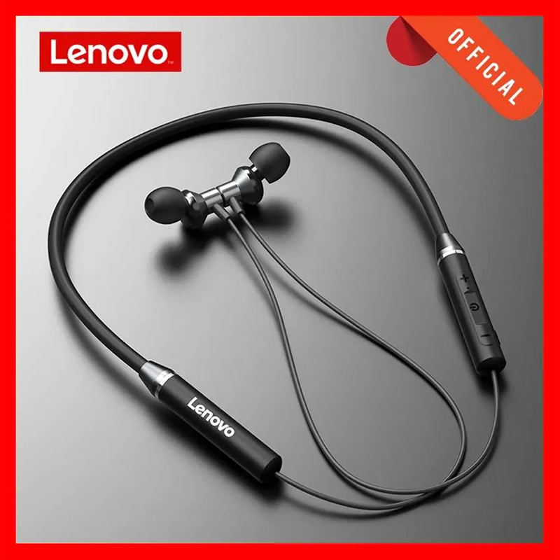 Earphone Bluetooth Lenovo Taha - Magnetic Neckband Sports Earphones ulasan dan harga