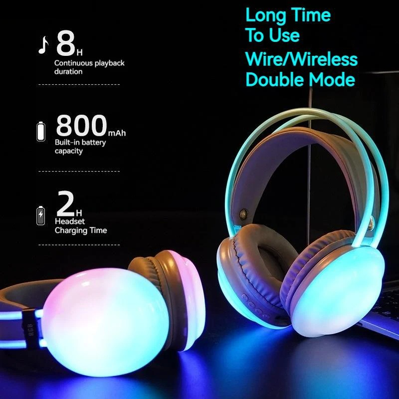 Headphone Bluetooth Nirkabel G - Gaming Headset With Mic Rgb ulasan dan harga
