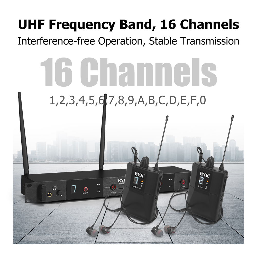 EYK IEM82 UHF Sistem Monitor I - In Ear Monitors For Singers ulasan dan harga