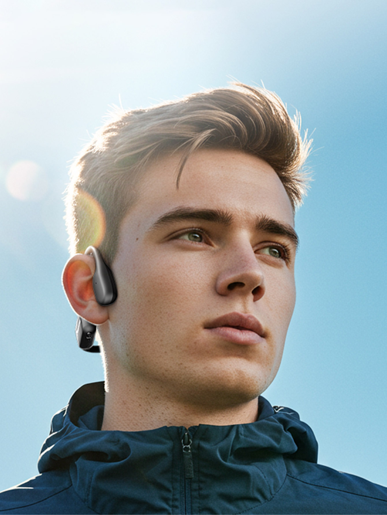 Headphone Bluetooth Konduksi T - Bone Conduction Running Headphones ulasan dan harga