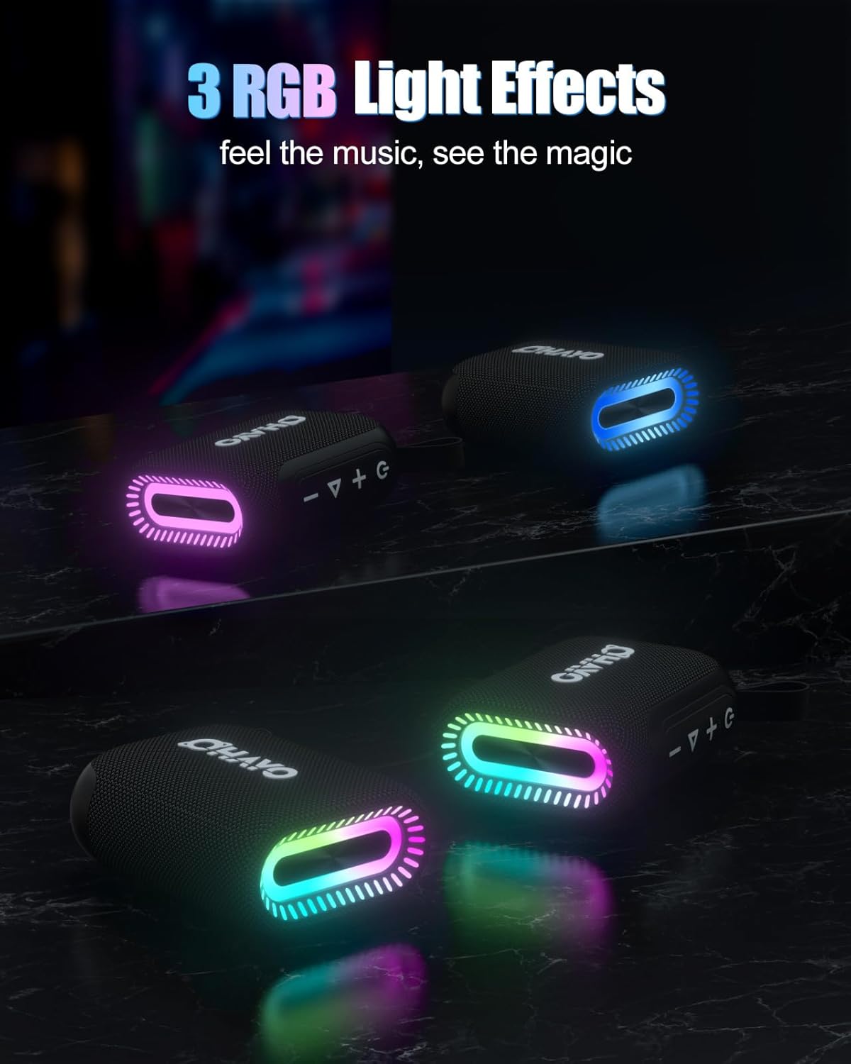 OHAYO Speaker Mandi Bluetooth, - Portable Bluetooth Speaker Waterproof Ipx7 ulasan dan harga