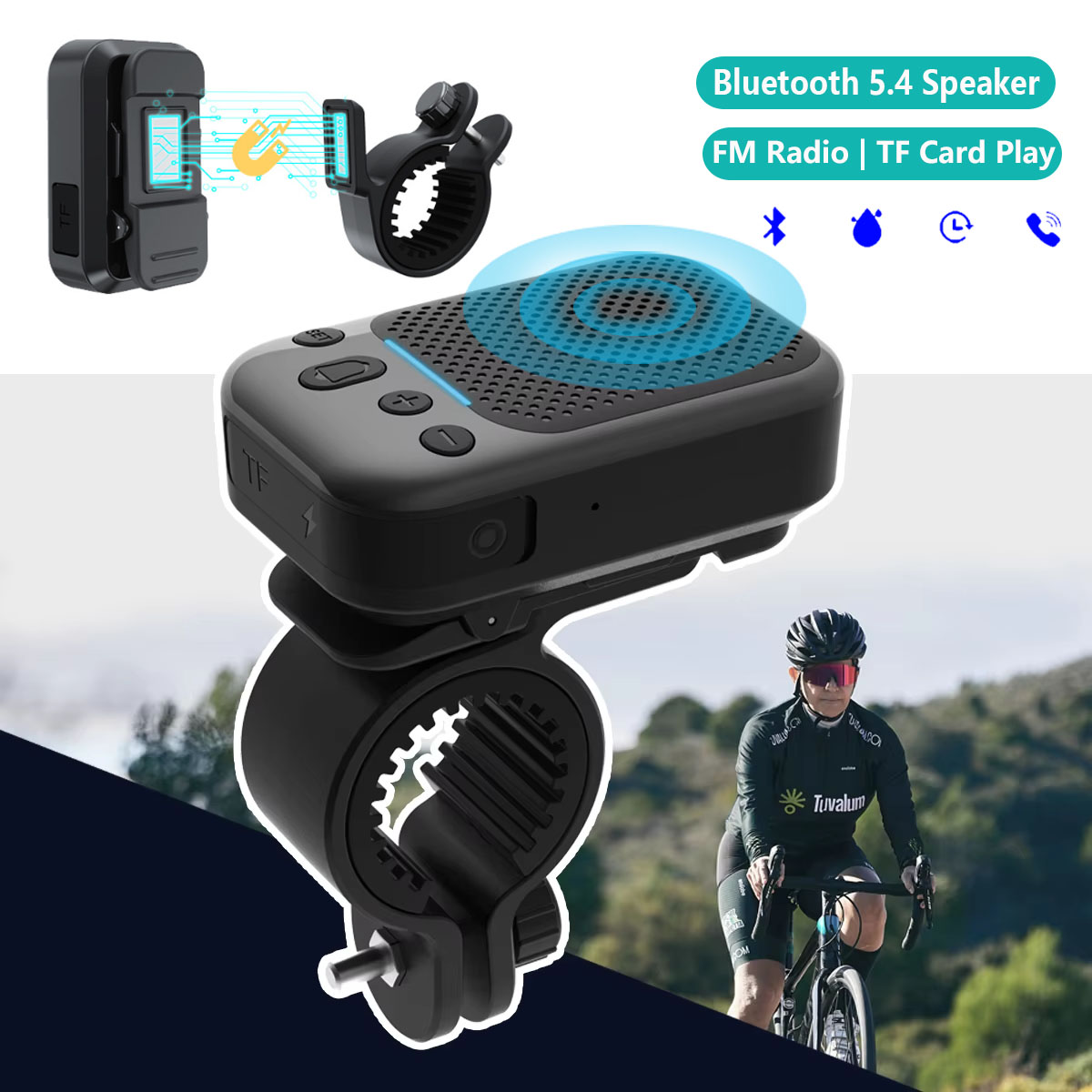 Speaker Mini Bike Nirkabel Blu - Portable Bluetooth Speaker Waterproof Ipx7 ulasan dan harga
