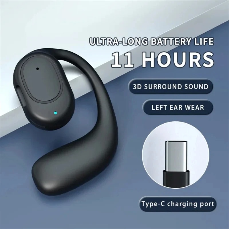 Headset Bluetooth Konduksi Tul - Open Ear Air Conduction Headphones ulasan dan harga