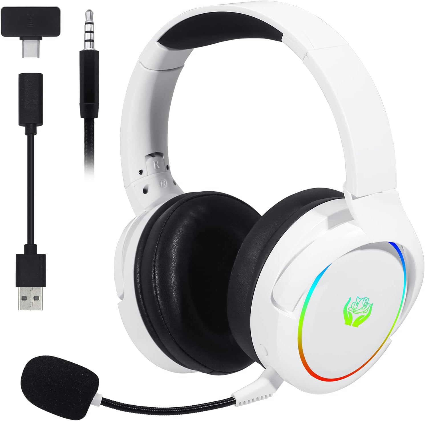 HUO JI 2.4G/Bluetooth Headset  - Gaming Headset With Mic Rgb ulasan dan harga