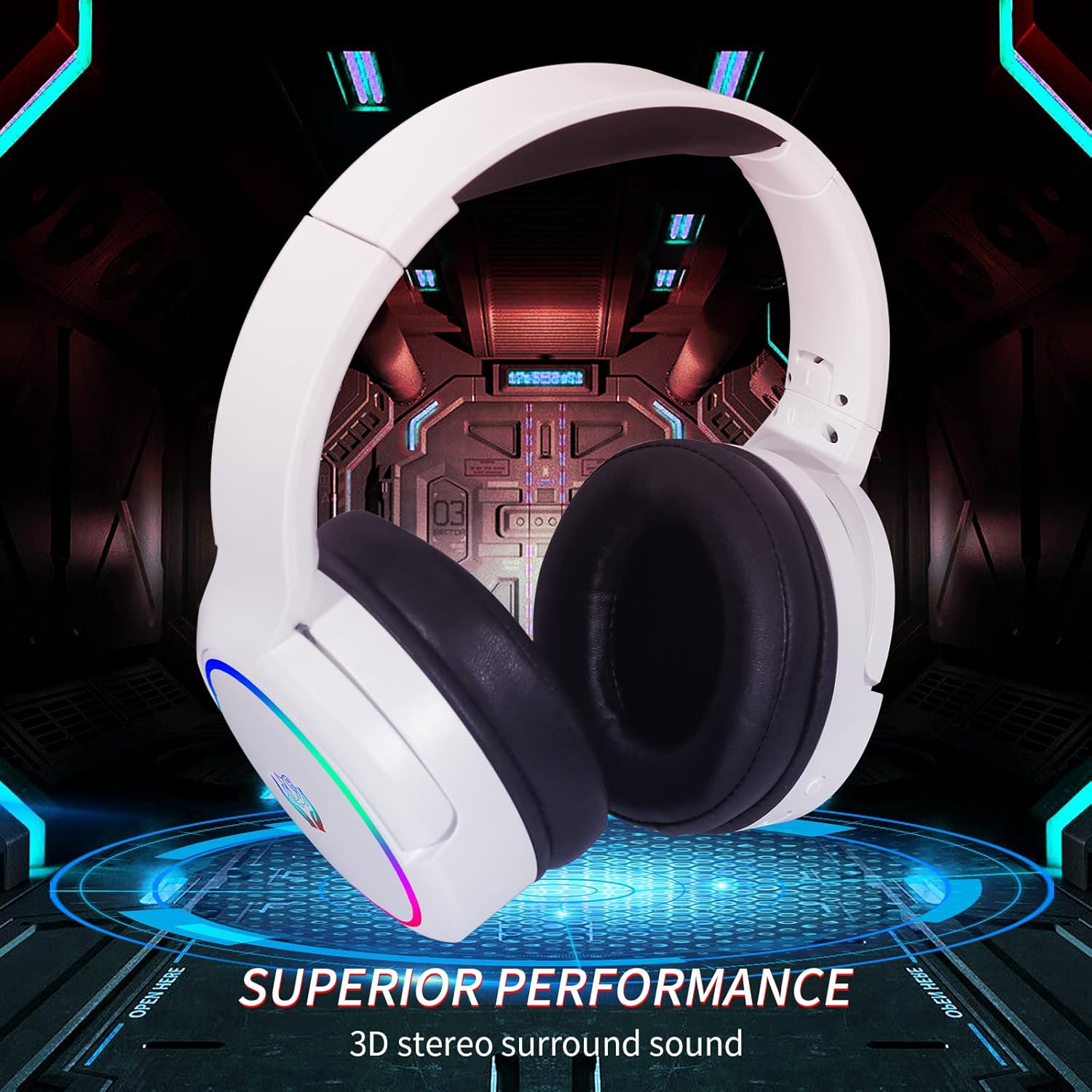 HUO JI 2.4G/Bluetooth Headset  - Gaming Headset With Mic Rgb ulasan dan harga