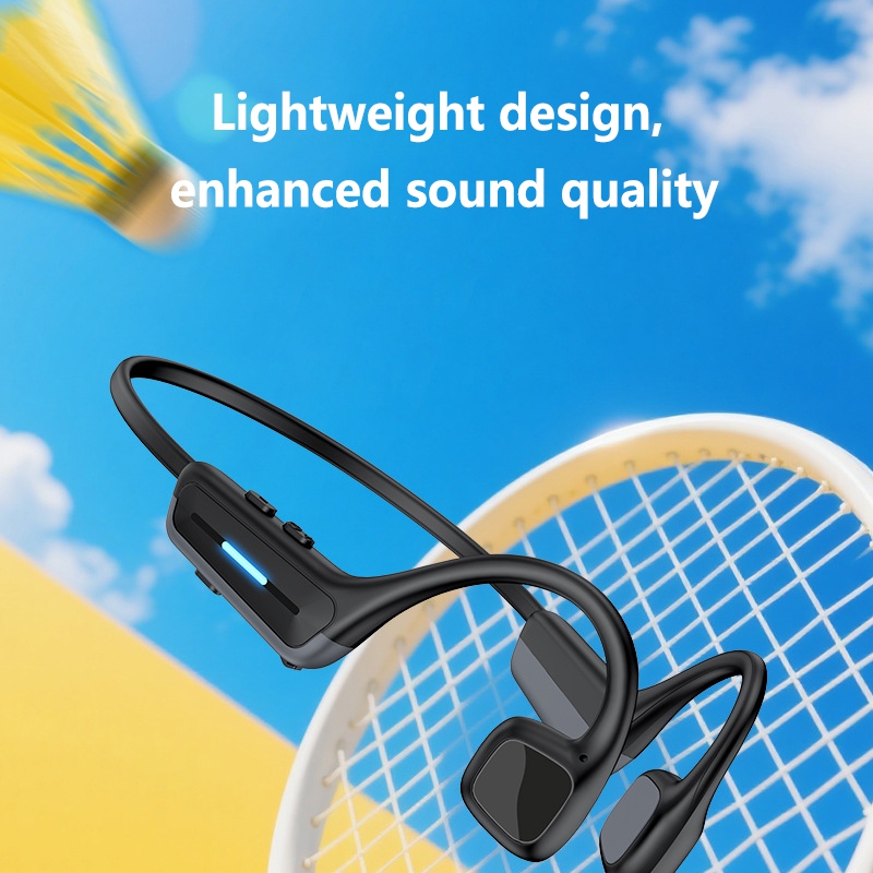Headphone Bluetooth Konduksi T - Bone Conduction Running Headphones ulasan dan harga