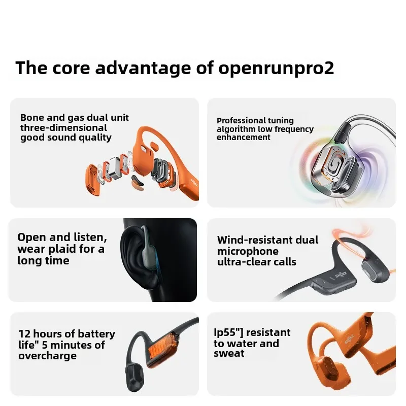 Earphone SHOKZ OpenRun Pro 2 S - Bone Conduction Running Headphones ulasan dan harga