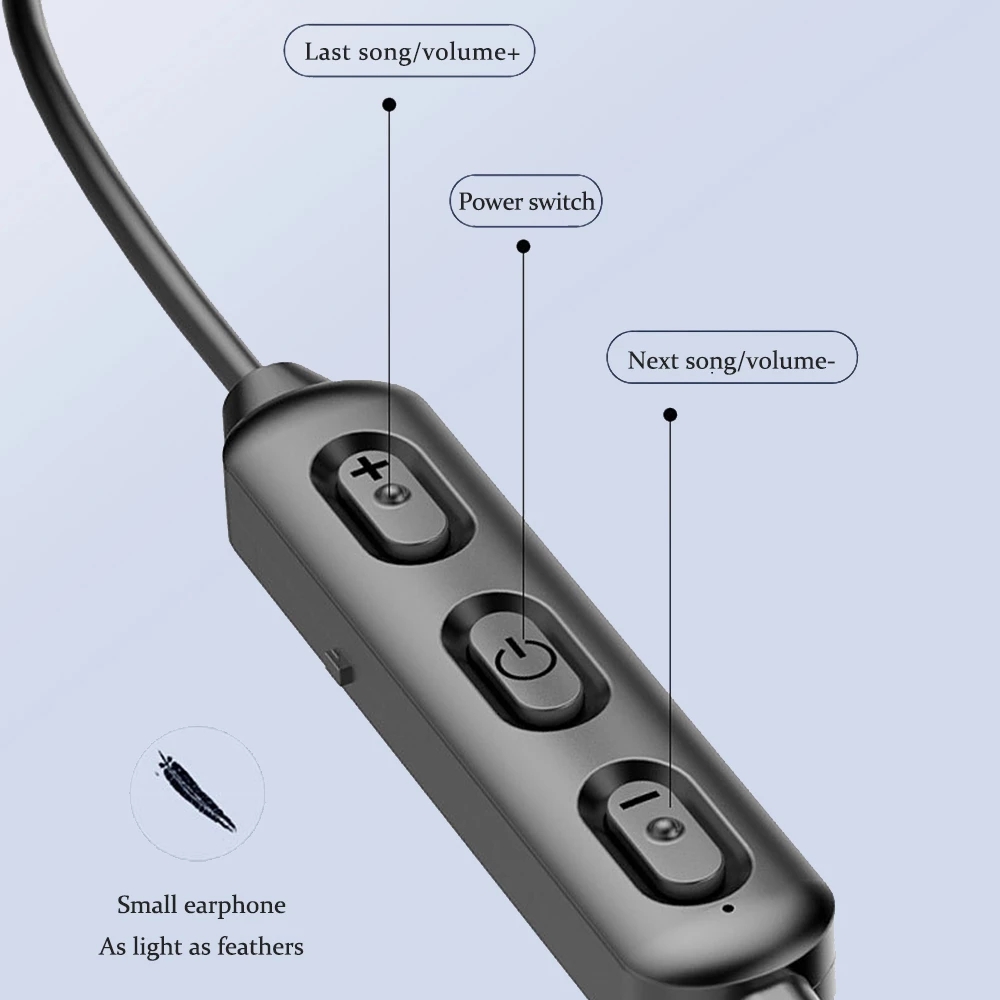 Nirkabel Bluetooth 5.0 Earphon - Magnetic Neckband Sports Earphones ulasan dan harga