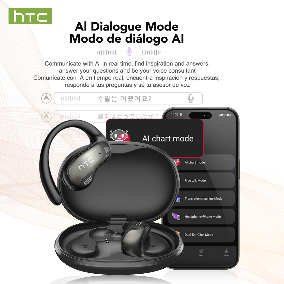 HTC NE19 Earphone Bluetooth AI - Sleep Mask Headphones Bluetooth ulasan dan harga