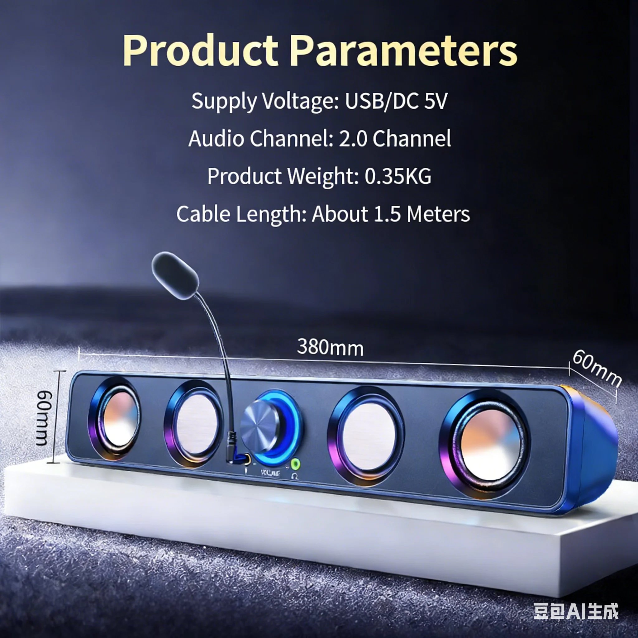 Sistem Speaker Home Theater So - Rgb Computer Soundbar For Pc ulasan dan harga