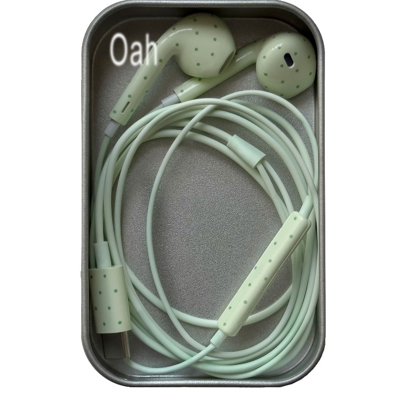 Oah Polka Dot Earphone Berkabe - Headphones ulasan dan harga