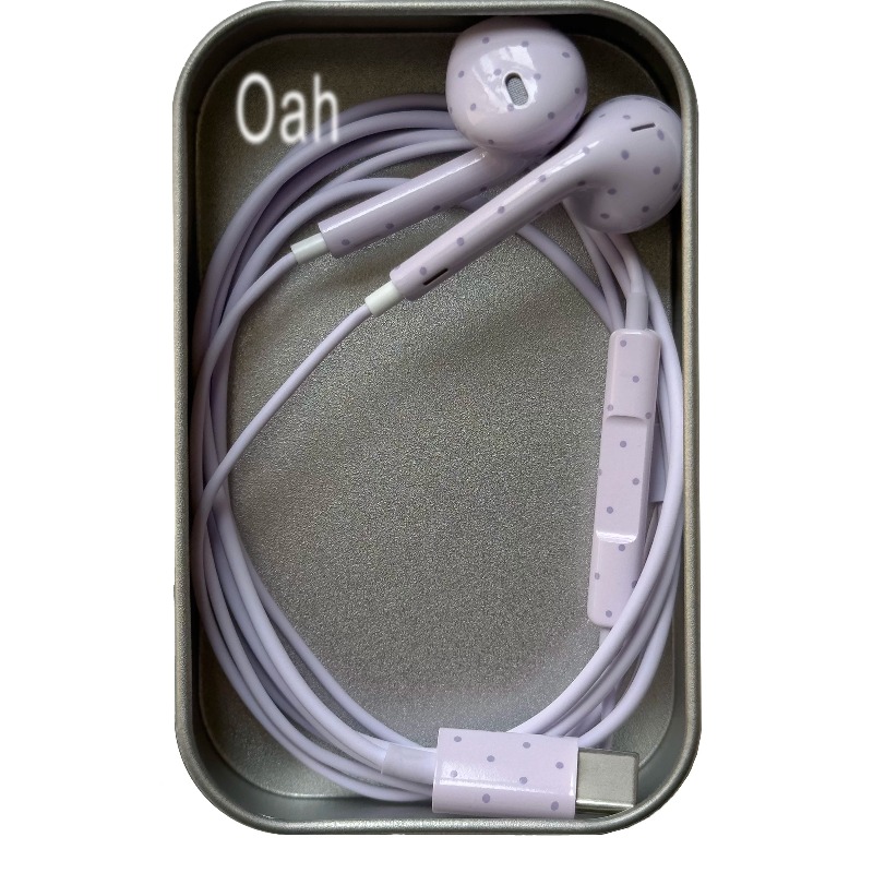 Oah Polka Dot Earphone Berkabe - Headphones ulasan dan harga