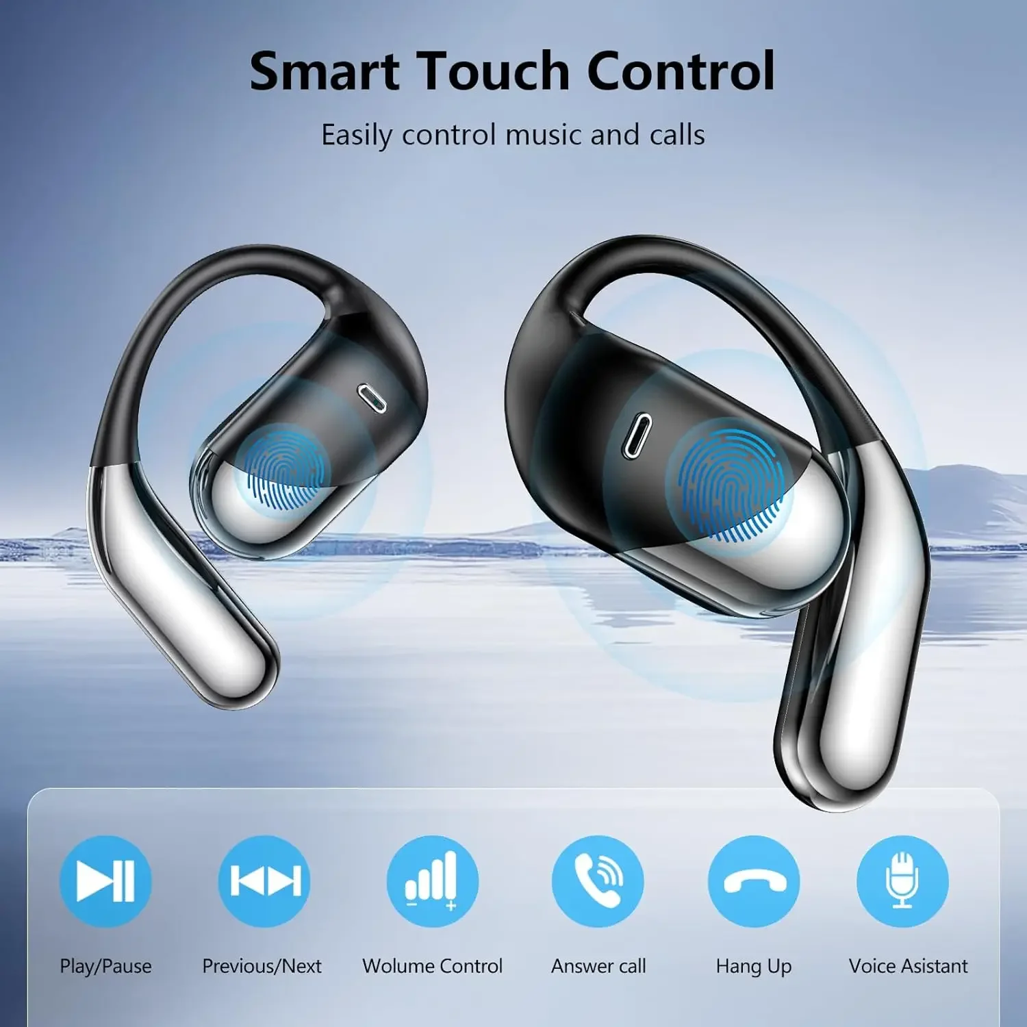 Earbud Nirkabel Sport Bluetoot - Anc Wireless Over Ear Headphones ulasan dan harga